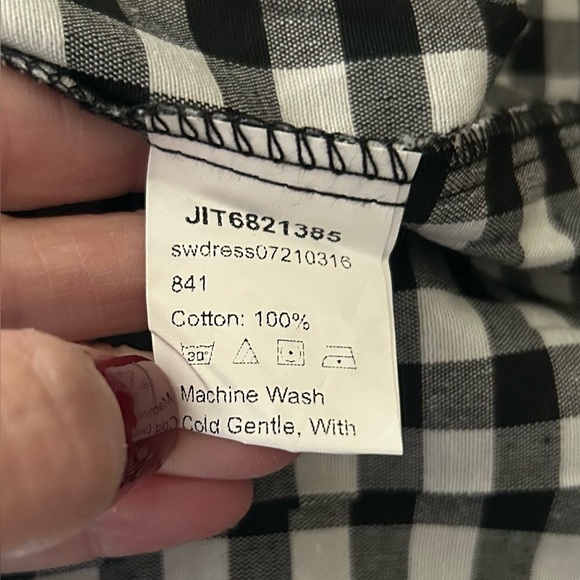 SHEIN Curve Women’s Gingham Ruffle Dress - Picture 4 of 5